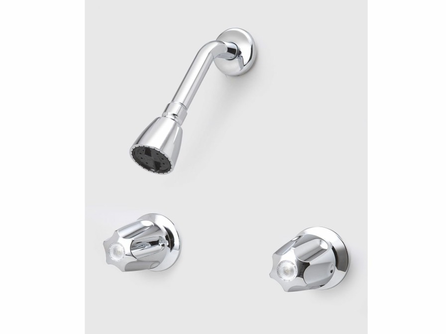 Bath & Kitchen Products B&K Tub & Shower | Two Metal Handle W/ Showerhead Only - Chrome