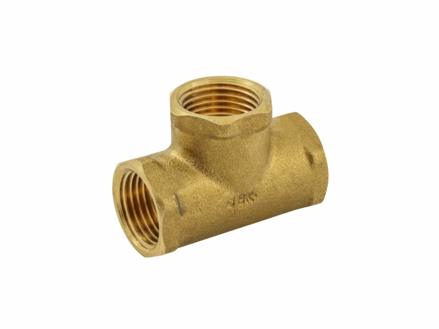 Valves, Fittings & Connectors ProLine Series Brass Fittings & Nipples | Brass 3/8-In Fip X 3/8-In Fip X 3/8-In Fip Tee