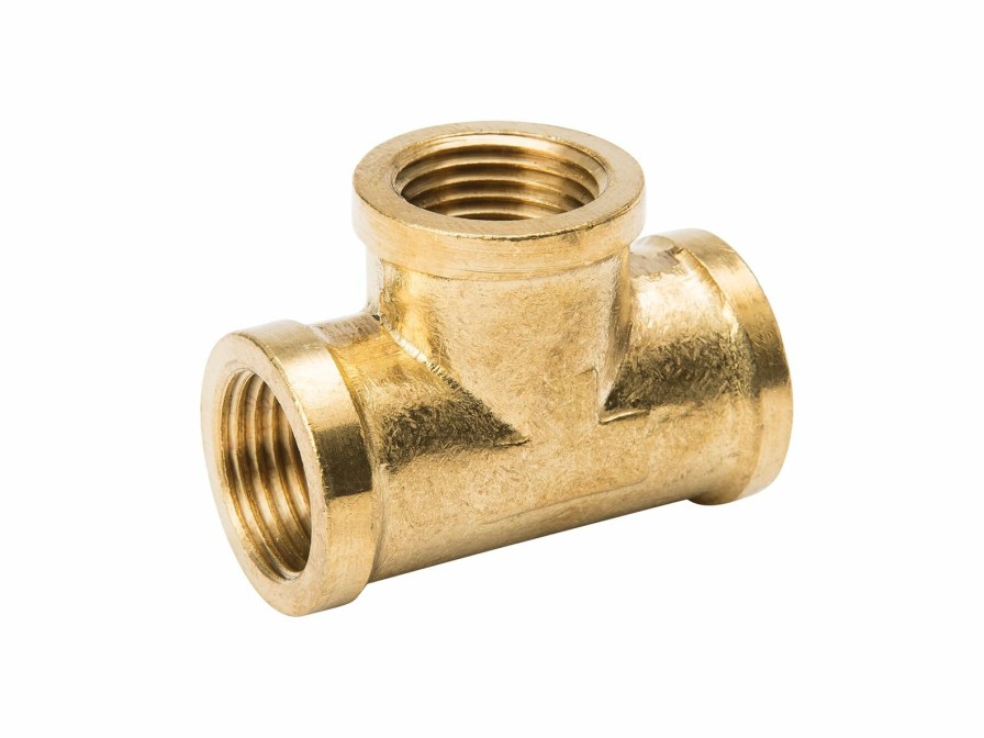 Valves, Fittings & Connectors ProLine Series Brass Fittings & Nipples | Brass 3/8-In Fip X 3/8-In Fip X 3/8-In Fip Tee