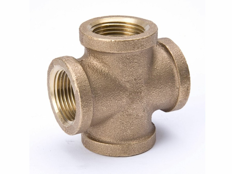 Piping Systems Southland Fittings | 1/2-In Fip Red Brass Cross