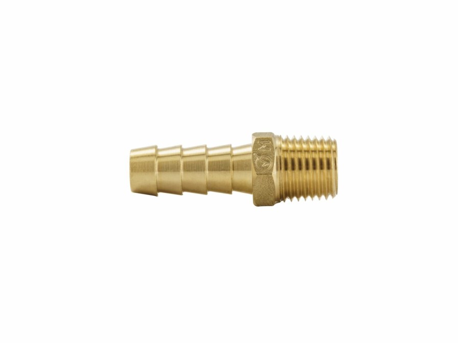 Valves, Fittings & Connectors ProLine Series Brass Barbed Fittings | Brass 3/8-In Barb X 1/4-In Mip Male Adapter