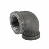 Piping Systems Southland Black Iron | 1-In X 3/4-In Fip Black Iron 90-Degree Elbow - Barcoded