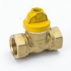 Valves, Fittings & Connectors ProLine Series Gas Valves | 3/8-In Fip Brass 1-Piece Safety Handle Gas Ball Valve Series 7701Gso