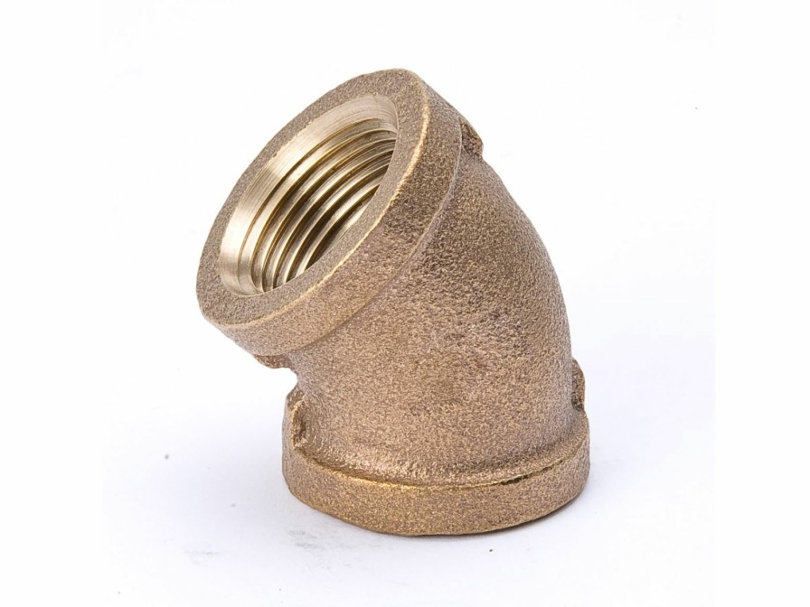 Piping Systems Southland Fittings | 1-1/2-In Fip Red Brass 45° Elbow