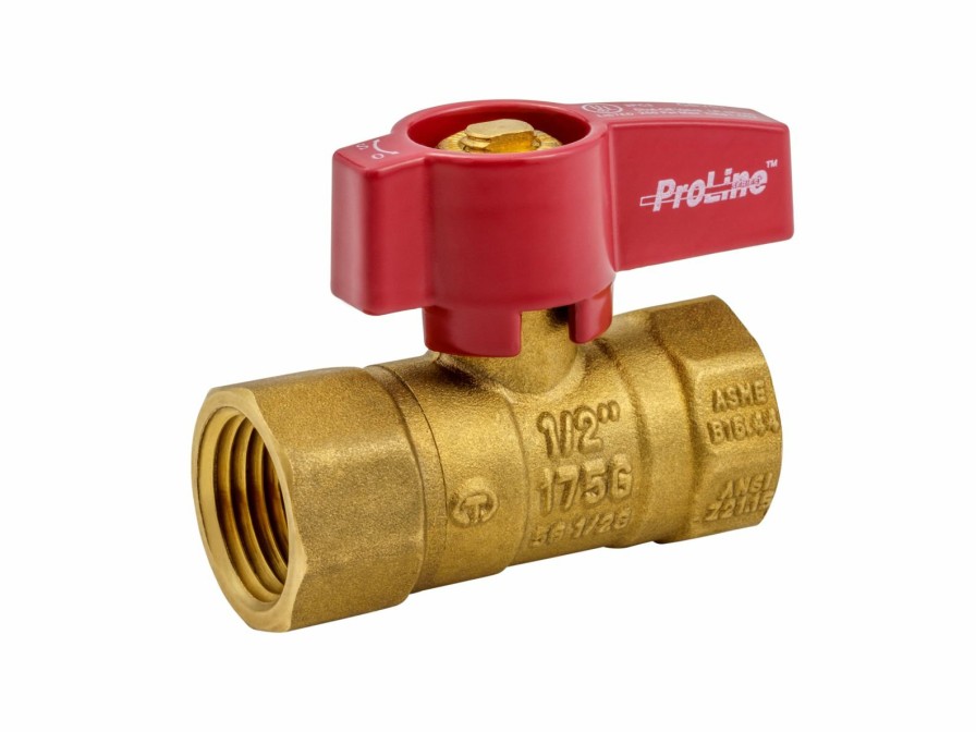 Valves, Fittings & Connectors ProLine Series Gas Valves | Brass 1/2-In Fip X 1/2-In Fip Gas Valve