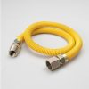 Valves, Fittings & Connectors ProLine Series Yellow Epoxy Coated Flexible Gas Connectors | 36-In 1/2-In Id Yellow Coated Csst Gas Connector - 3/4-In Mip X 3/4-In Fip