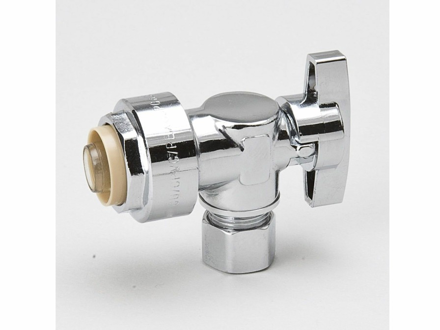 Valves, Fittings & Connectors ProLine Series Angle Stops | Chrome Plated Brass 1/2-In Pf X 3/8-In Comp Angle Stop