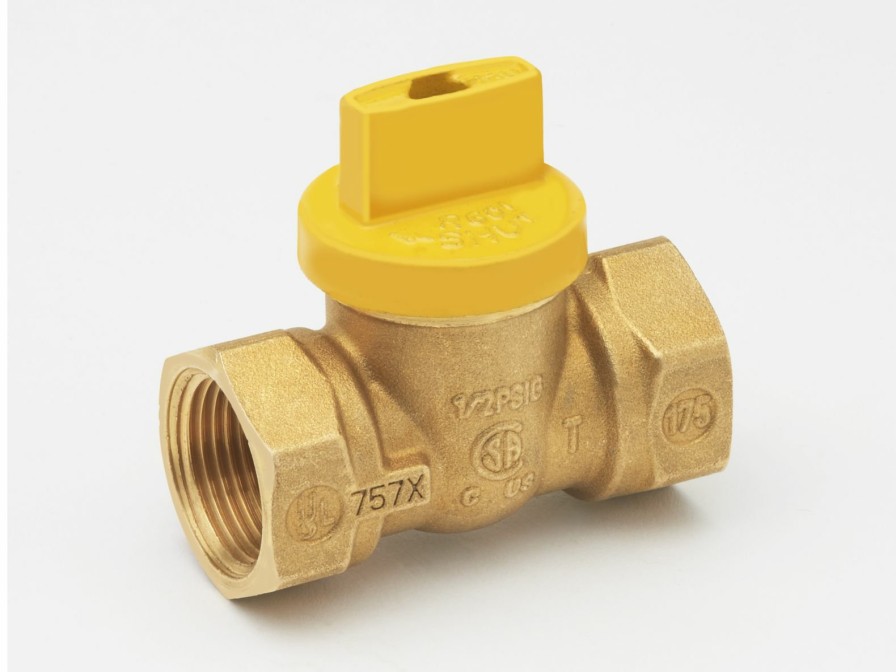 Valves, Fittings & Connectors ProLine Series Gas Valves | Brass 3/4-In Fip X 3/4-In Fip Tee Handle 1-Pc Body Gas Valve