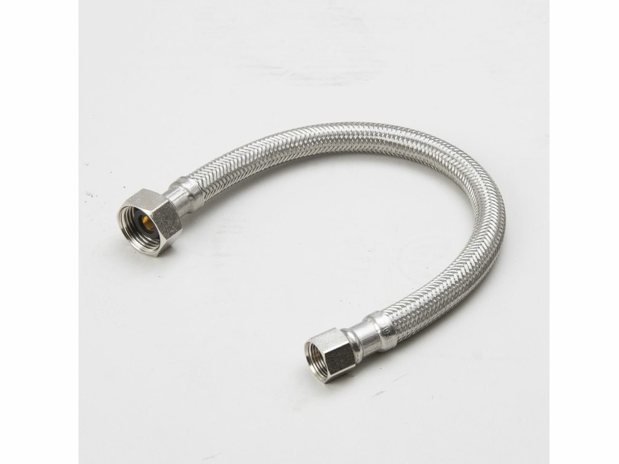 Valves, Fittings & Connectors ProLine Series Faucet Connectors | 3/8-In Fl X 1/2-In Fip X 12-In Braided Stainless Steel Faucet Supply Line