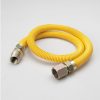 Valves, Fittings & Connectors ProLine Series Yellow Epoxy Coated Flexible Gas Connectors | 36-In 1/2-In Id Yellow Coated Csst Gas Connector - 3/4-In Mip X 3/4-In Fip