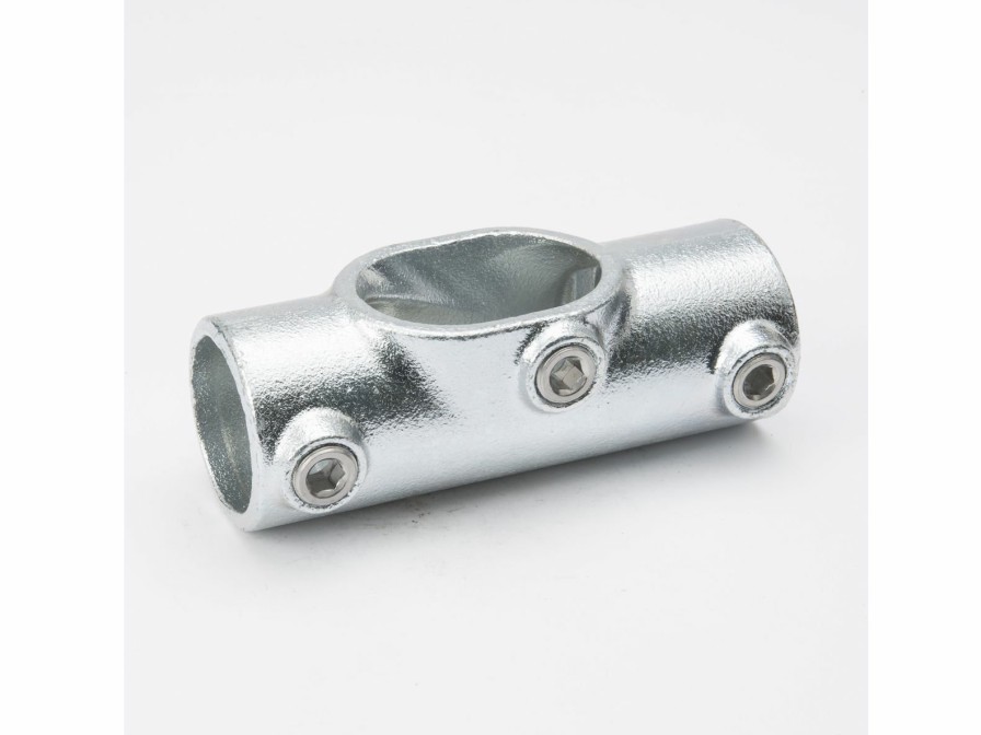 Structural Fittings & Pipe SteelTek Tees | Galvanized 1-1/4-In Single Socket Tee