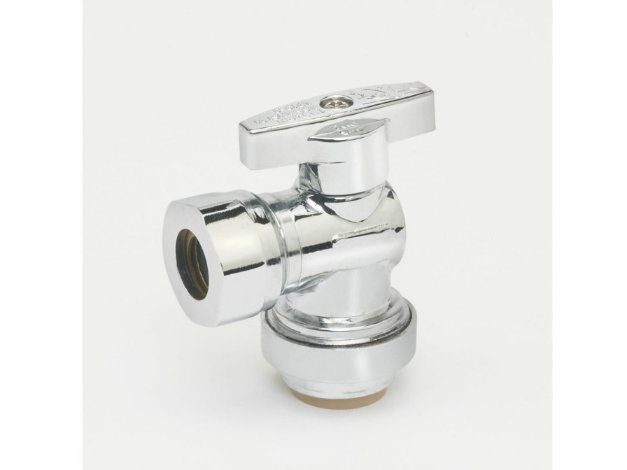 Valves, Fittings & Connectors ProLine Series Angle Stops | Chrome Plated Brass 1/2-In Pf X 7/16-In Slip Angle Stop