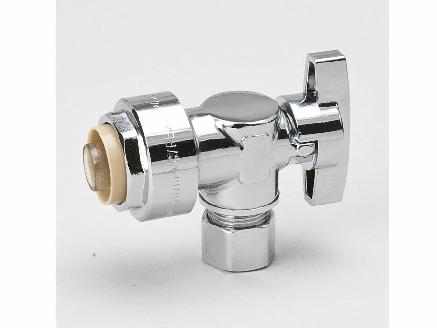 Valves, Fittings & Connectors ProLine Series Angle Stops | Chrome Plated Brass 1/2-In Pf X 1/4-In Comp Angle Stop