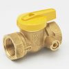 Valves, Fittings & Connectors ProLine Series Gas Valves | Brass 1/2-In Fip X 1/2-In Fip Gas Valve W/Side Tap