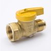 Valves, Fittings & Connectors ProLine Series Gas Valves | Brass 3/8-In Fl X 1/2-In Fip 1-Pc Body Gas Valve