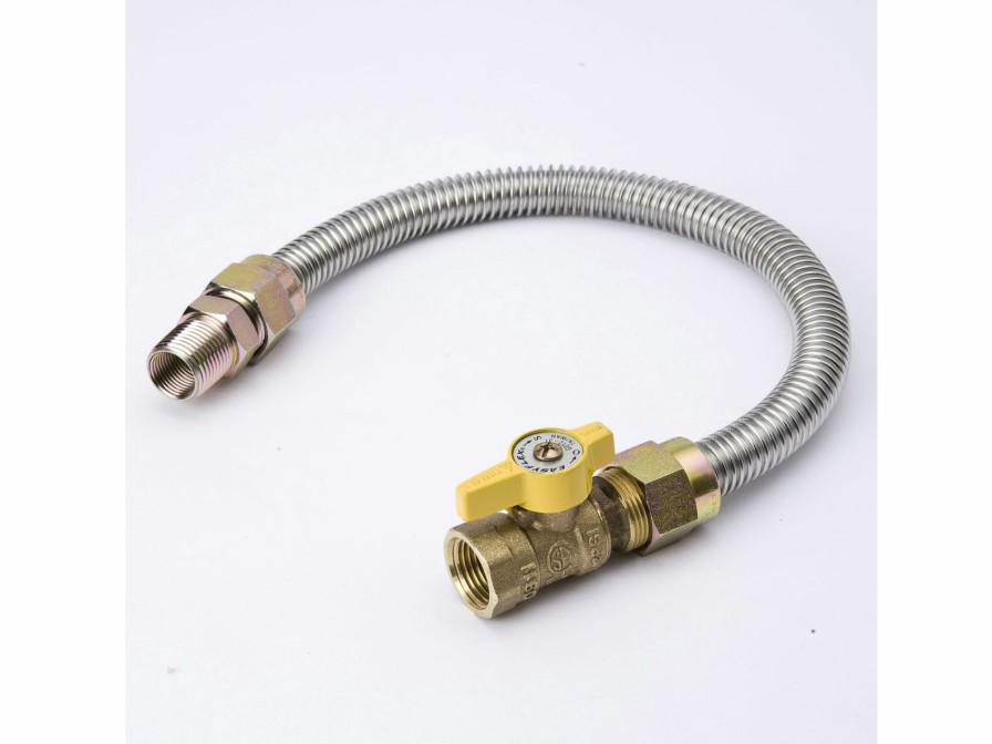 Valves, Fittings & Connectors ProLine Series Uncoated Flexible Gas Connectors | 24-In 3/8-In Id Csst Gas Connector - 1/2-In Mip X 1/2-In Fip