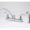 Bath & Kitchen Products B&K Kitchen | Two Metal Lever Handle W/Matching Spray - Chrome