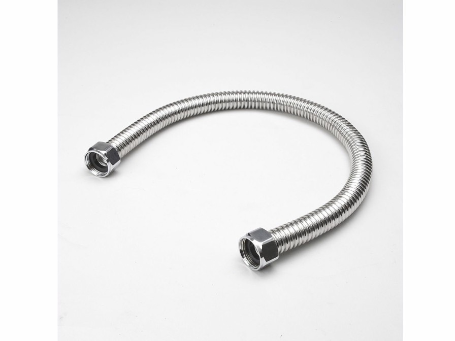 Valves, Fittings & Connectors ProLine Series Flexible Water Connectors | 3/4-In Fip X 3/4-In Fip X 24-In Stainless Steel Corrugated Water Connector, 3/4-In I.D.