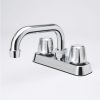 Bath & Kitchen Products B&K Utility | Two Metal Round Handle - 6" Spout - Chrome