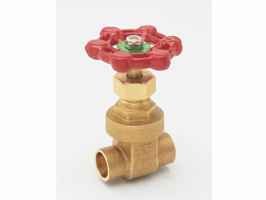 Valves, Fittings & Connectors ProLine Series Plumbing Valves | Brass 1/2-In Swt X 1/2-In Swt Heavy Duty Gate Valve - Lead-Free