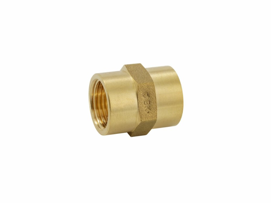 Valves, Fittings & Connectors ProLine Series Brass Fittings & Nipples | Brass 3/8-In Fip X 3/8-In Fip Coupling