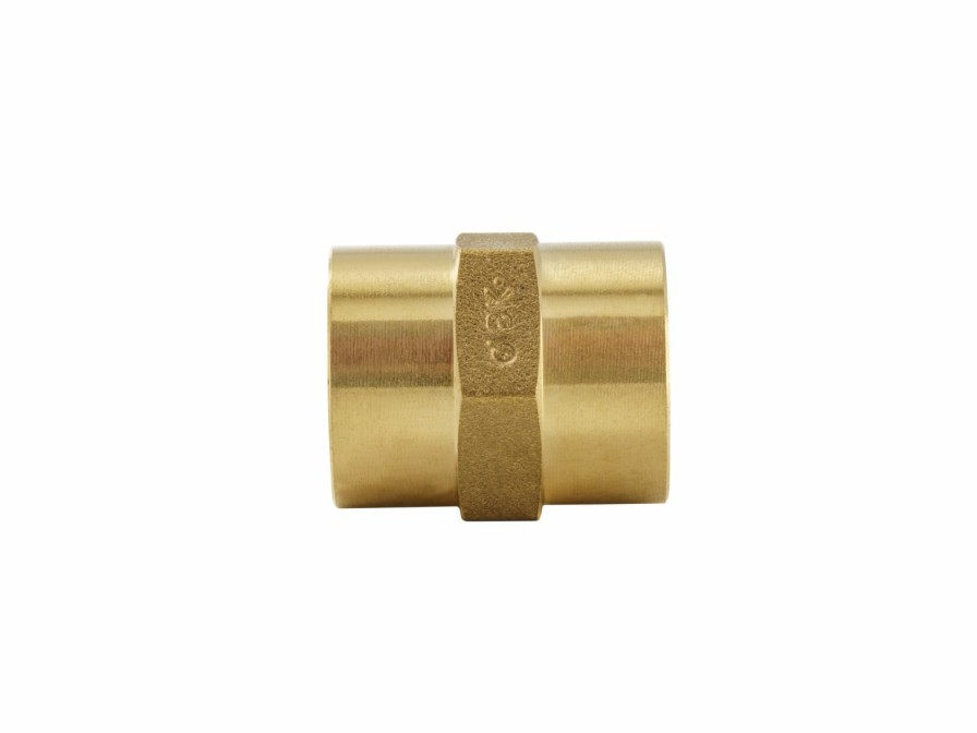 Valves, Fittings & Connectors ProLine Series Brass Fittings & Nipples | Brass 3/8-In Fip X 3/8-In Fip Coupling