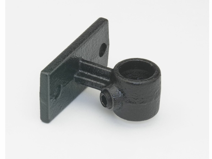 Structural Fittings & Pipe SteelTek Rail Support | Black 3/8-In Rail Support