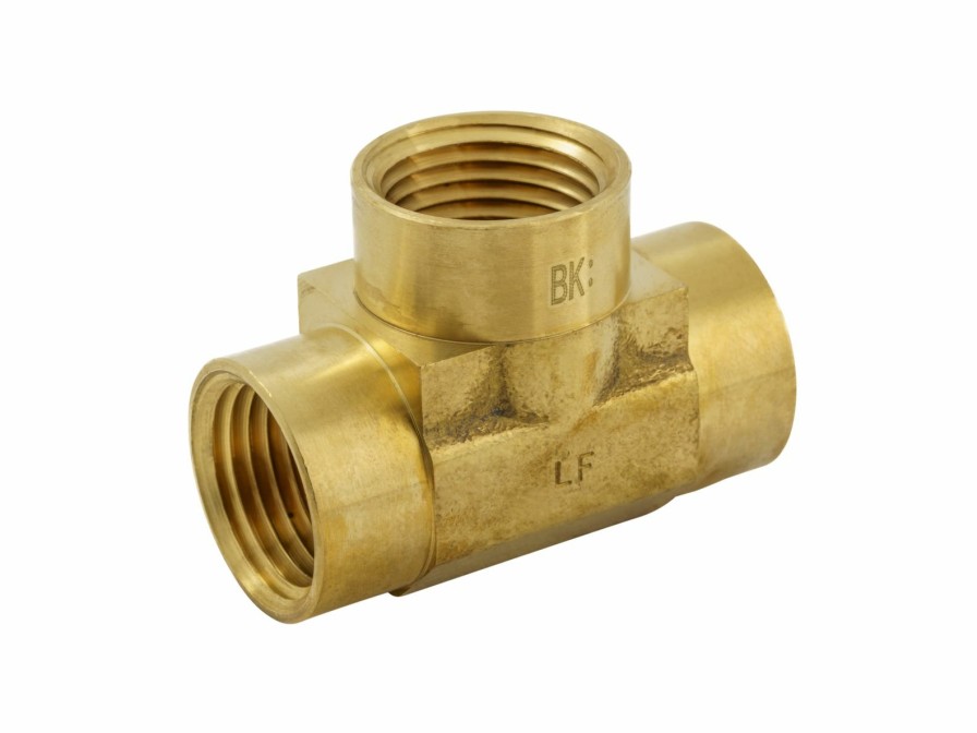 Valves, Fittings & Connectors ProLine Series Brass Fittings & Nipples | Brass 1/2-In Fip X 3/8-In Fip X 1/2-In Fip Tee