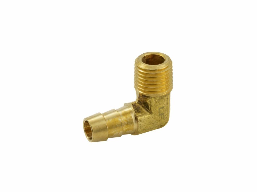 Valves, Fittings & Connectors ProLine Series Brass Barbed Fittings | Brass 3/8-In Barb X 1/4-In Mip Male Elbow