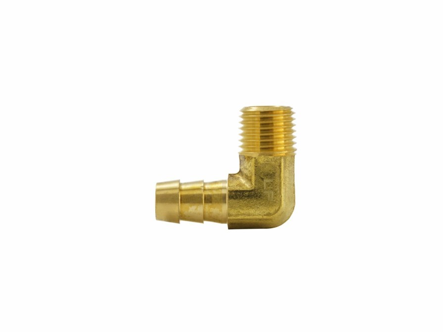 Valves, Fittings & Connectors ProLine Series Brass Barbed Fittings | Brass 3/8-In Barb X 1/4-In Mip Male Elbow