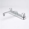 Bath & Kitchen Products B&K Kitchen | Two Round Metal Handle Less Spray - Square Base - Chrome