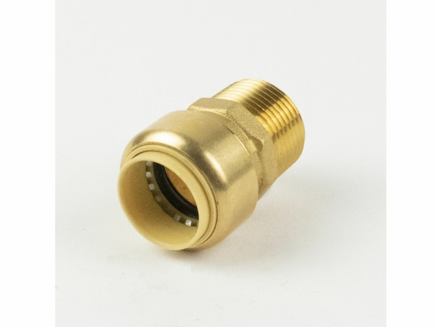 Valves, Fittings & Connectors ProLine Series Brass Push Fit | 3/4-In Pf X Mip Brass Push Fit Male Adapter