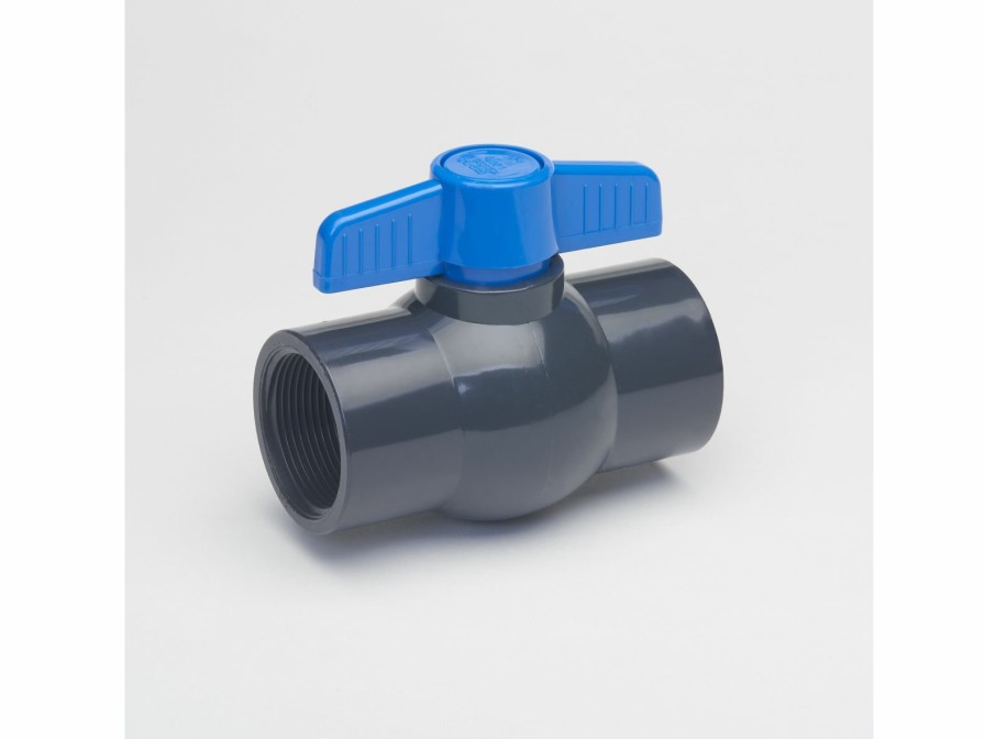 Valves, Fittings & Connectors ProLine Series Ball Valves | Pvc 1-1/4-In Fip X 1-1/4-In Fip Ball Valve Non-Potable Gray