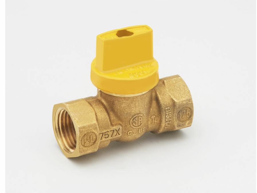 Valves, Fittings & Connectors ProLine Series Gas Valves | Brass 1/2-In Fip X 1/2-In Fip Tee Handle 1-Pc Body Gas Valve