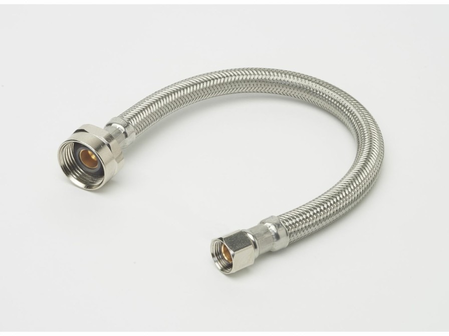 Valves, Fittings & Connectors ProLine Series Toilet Connectors | 3/8-In Comp X 7/8-In Metal Bc X 1-In Braided Stainless Steel Toilet Supply Supply Line