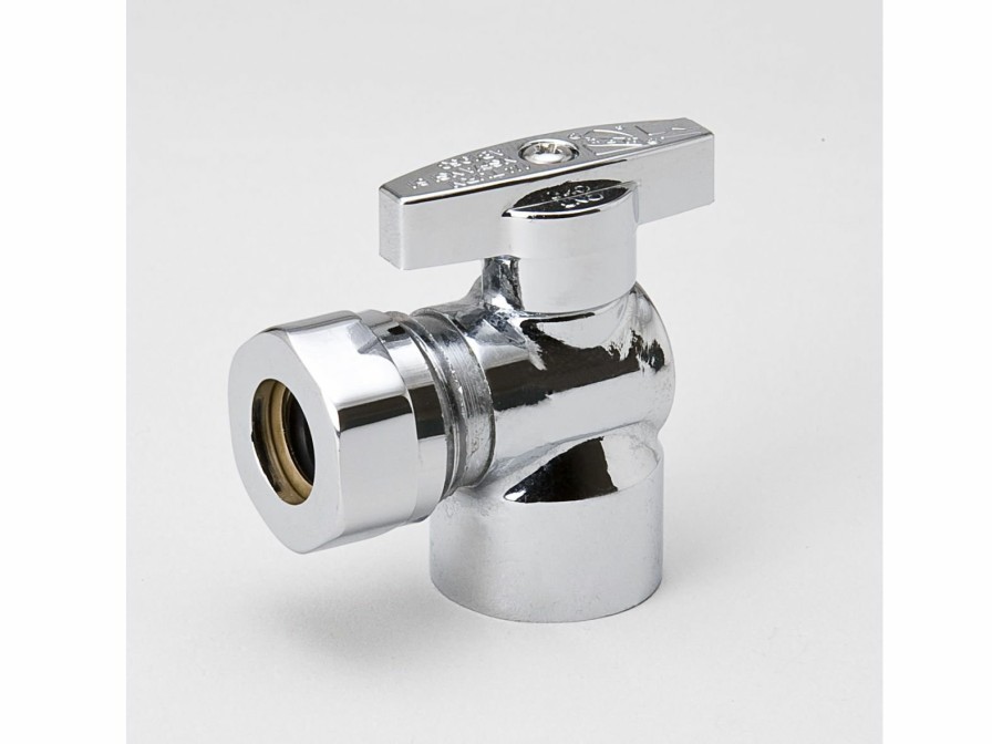 Valves, Fittings & Connectors ProLine Series Angle Stops | Chrome Plated Brass 1/2-In Fip X 7/16-In Slip Angle Stop