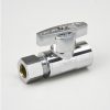 Valves, Fittings & Connectors ProLine Series Straight Stops | Chrome Plated Brass 1/2-In Swt X 3/8-In Comp Straight Stop