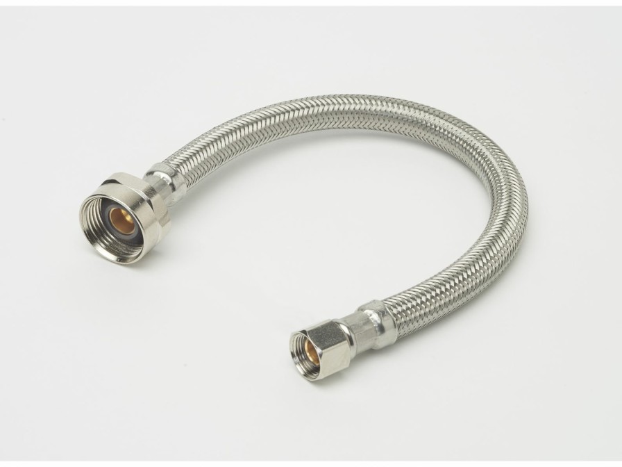 Valves, Fittings & Connectors ProLine Series Toilet Connectors | 3/8-In Comp X 7/8-In Metal Bc X 9-In Braided Stainless Steel Toilet Supply Supply Line