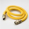 Valves, Fittings & Connectors ProLine Series Yellow Epoxy Coated Flexible Gas Connectors | 24-In 1/4-In Id Yellow Coated Csst Gas Connector - 1/2-In Mip X 1/2-In Mip