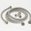 Valves, Fittings & Connectors ProLine Series Appliance Connectors | 3/4-In Fht X 3/4-In Fht X 72-In Braided Stainless Steel Stream Dryer Connector Kit