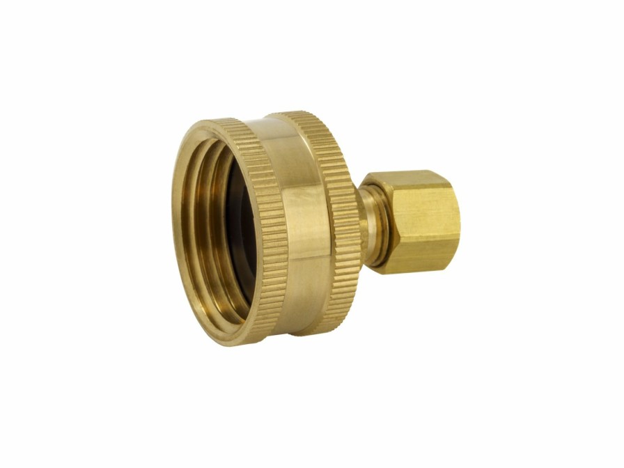 Valves, Fittings & Connectors ProLine Series Garden Hose Fittings | Brass 3/4-In Fht X 1/4-In Comp Swivel Adapter