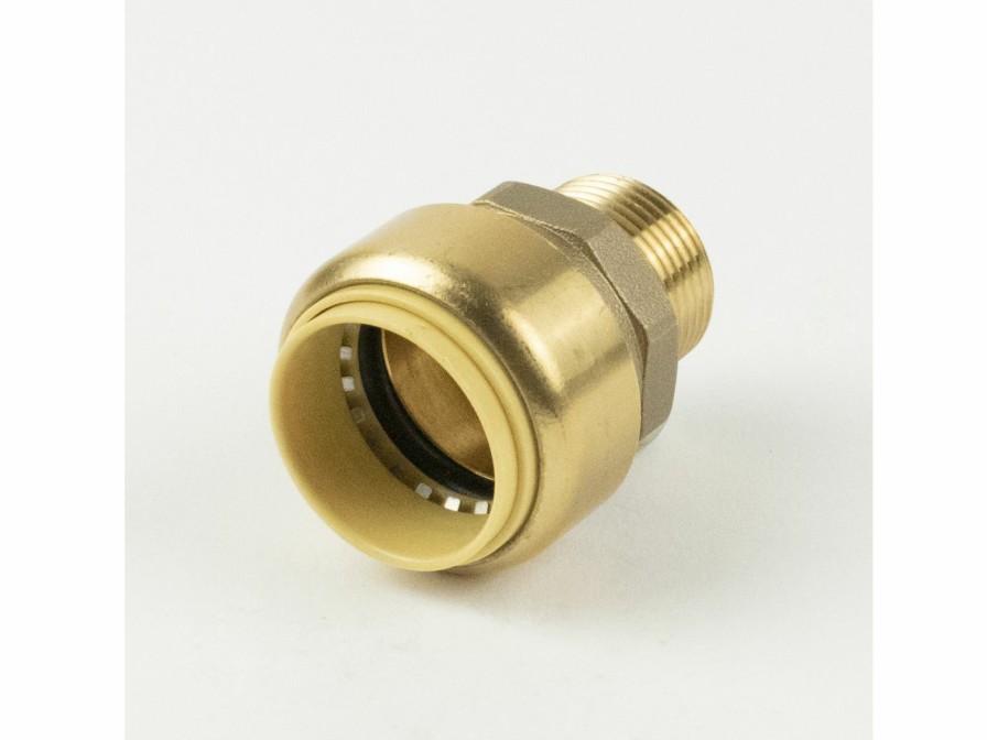 Valves, Fittings & Connectors ProLine Series Brass Push Fit | 1/2-In Pf X 3/4-In Mip Brass Push Fit Male Adapter