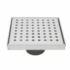 Bath & Kitchen Products B&K Square Models | 4-In Brushed Nickel Zero Pattern Square 2-In Shower Drain