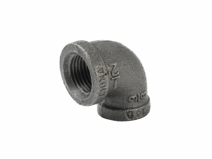 Piping Systems Southland Black Iron | 1/2-In X 3/8-In Fip Black Iron 90-Degree Elbow - Bulk