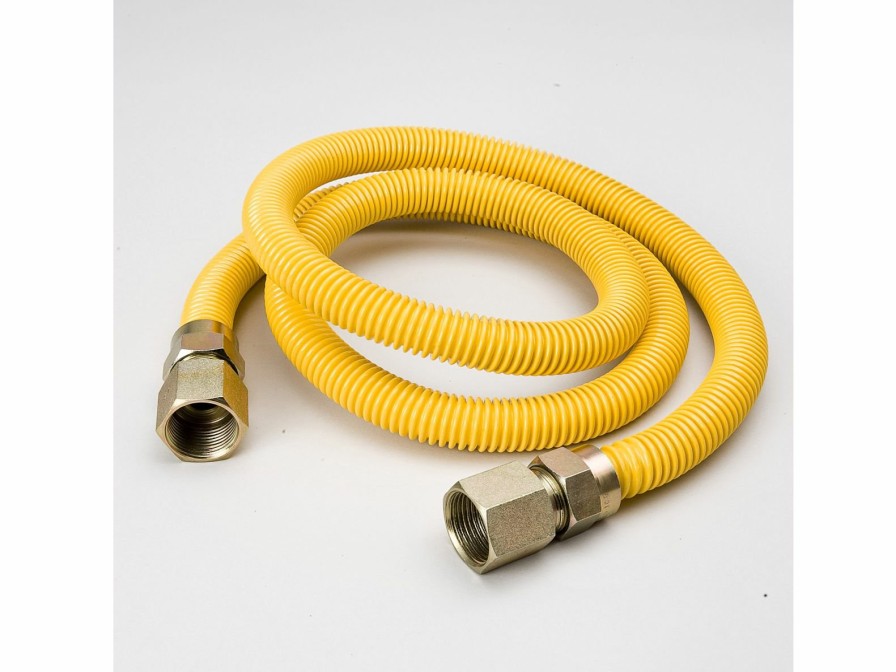 Valves, Fittings & Connectors ProLine Series Yellow Epoxy Coated Flexible Gas Connectors | 60-In 1/2-In Id Yellow Coated Csst Gas Connector - 3/4-In Fip X 3/4-In Fip