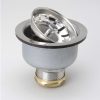 Bath & Kitchen Products B&K Drains & Strainers | Stainless Steel Push & Seal Double Cup Sink Strainer 4-1/2-In Flange