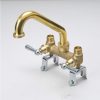 Bath & Kitchen Products B&K Utility | Traditional Rough Brass Laundry Tray Faucet Swt Conn - Chrome Handles