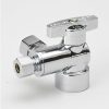 Valves, Fittings & Connectors ProLine Series Dual Outlet Stops | Chrome Plated Brass 1/2-In Fip X 3/8-In Comp X 3/8-In Comp Dual Outlet Stop