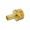 Valves, Fittings & Connectors ProLine Series Brass Barbed Fittings | Brass 1/2-In Barb X 3/4-In Mht Male Hose Adapter