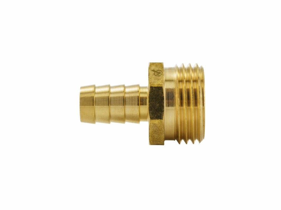 Valves, Fittings & Connectors ProLine Series Brass Barbed Fittings | Brass 1/2-In Barb X 3/4-In Mht Male Hose Adapter